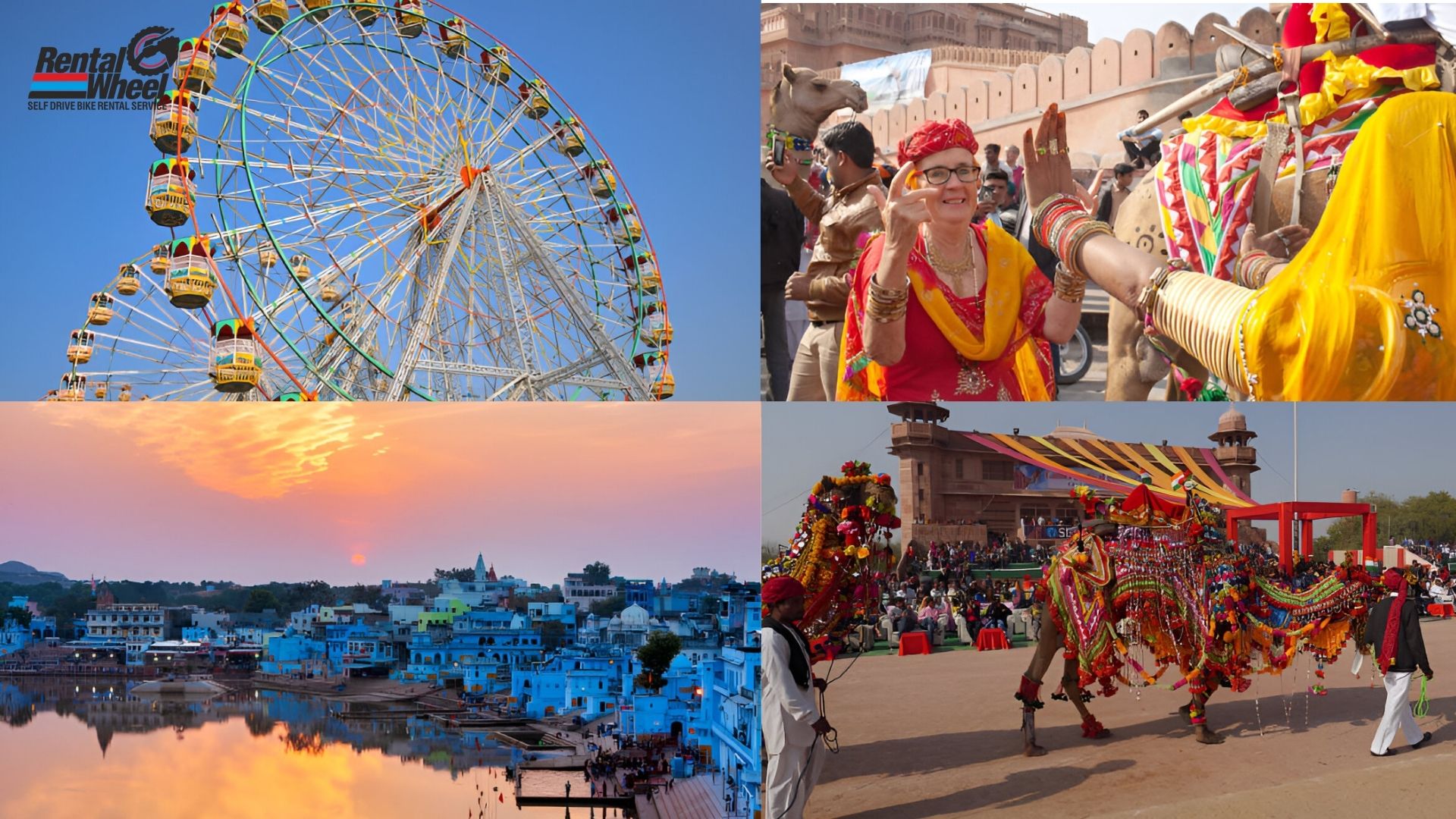Cover distance through Wheels from Jaipur to Pushkar